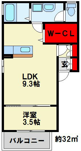 ウィルモア西新町 間取り