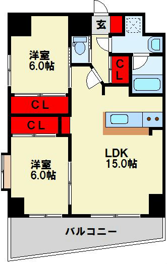 S-FORT小倉 人気の間取り