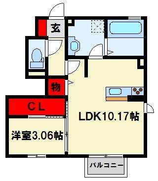 D-room片野新町 間取り