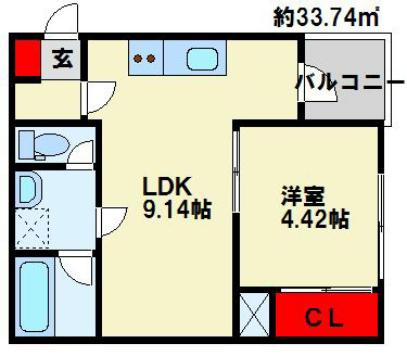 ウィングス砂津 間取り図