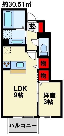 コスモ三萩野 間取り