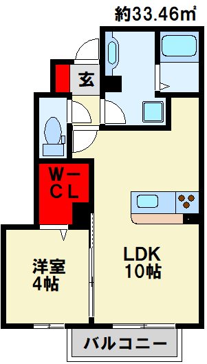 コスモ三萩野 間取り