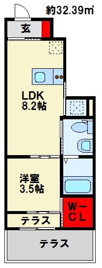 フルール吉田西 間取り