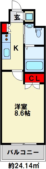 No.65クロッシングタワー 間取り図
