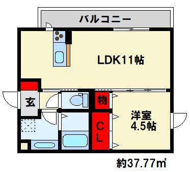 Polonia Matsubara B棟 間取り