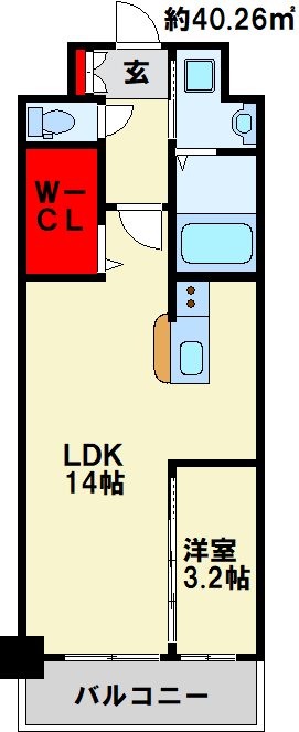 福岡県北九州市小倉北区香春口１丁目 間取り図