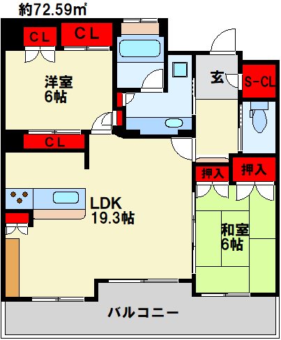 アクアサージュ大手町 間取り図