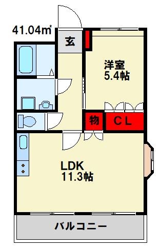 ボンヌール植田 間取り図