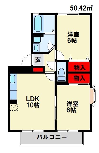 クレセント鴨生田 間取り