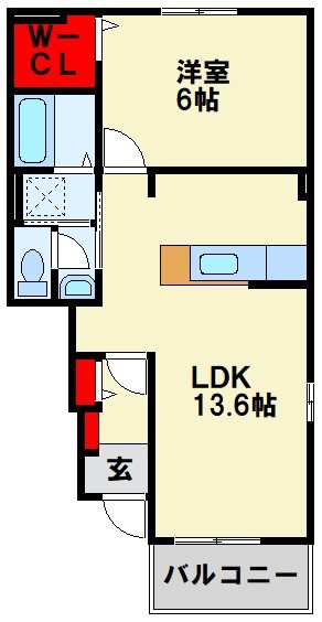 サングレイス B棟 間取り