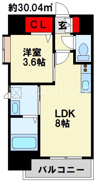 ERIOS　COURT　香春口 間取り