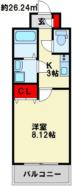 ベルガモット門司駅前 間取り
