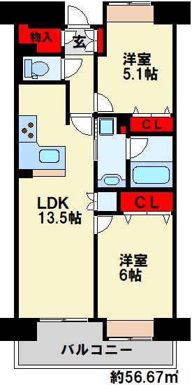 クエストコート中井 間取り