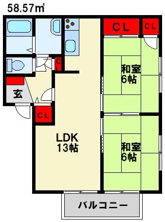 ヴァンヴェール青葉台Ⅰ C棟 間取り
