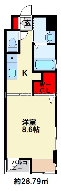 アルバース三萩野 間取り