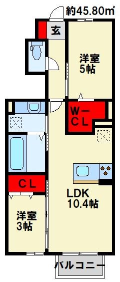 セジュール原町Ⅵ 間取り