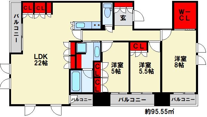 リビオ大手町グランエンブレム 間取り