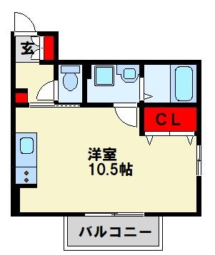 シェルフ宮丸 B棟 間取り