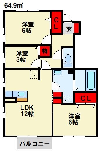 グランコーポラス八枝 間取り