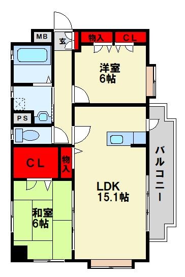 ディアコート鷹の巣 間取り