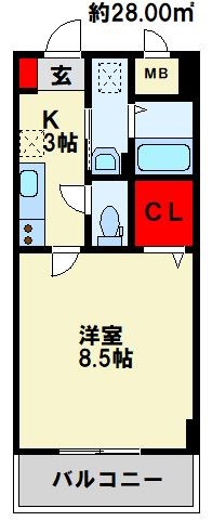 ホワイトバレー八幡駅前 間取り
