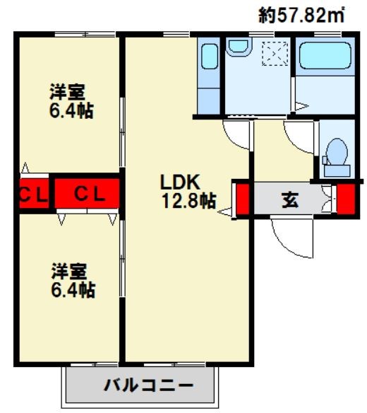 シャーメゾン中井 間取り