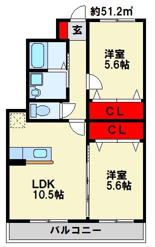 エスポワールISHIBASHI 間取り