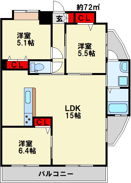 リード大手町 間取り