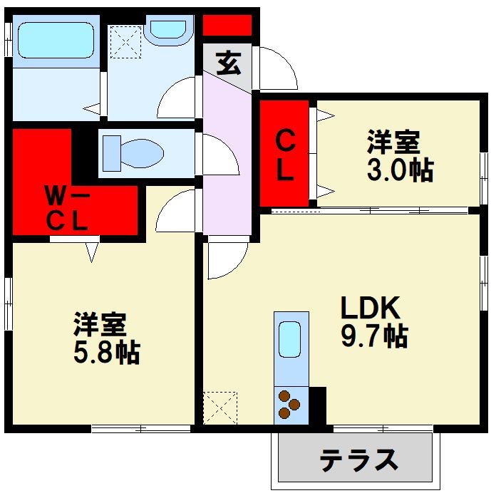 グランジュデ A棟 間取り