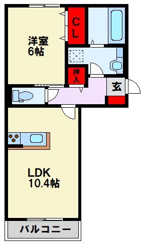 D-room K&Y 穴生 間取り