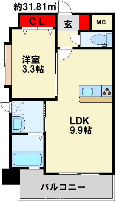 アンテス上到津  人気のカウンターキッチンです。