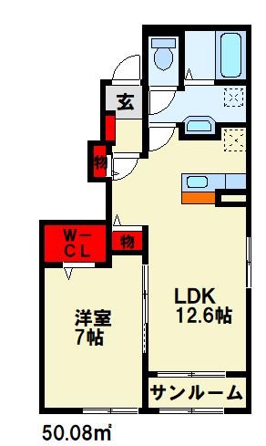 ブルックサイドあさぎり A 間取り