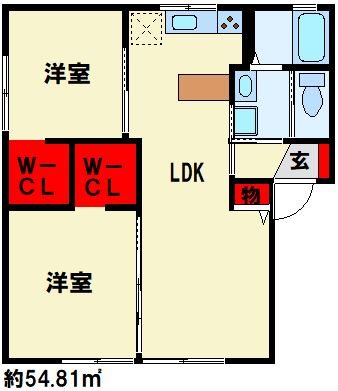ディアスタウン A棟   間取り
