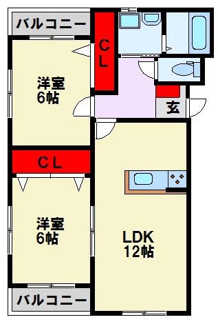 プレステージ木屋瀬 間取り