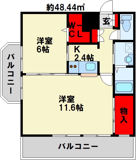アイランドコート戸畑 間取り
