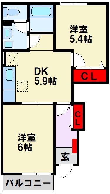 グリーンアメニティ・ナミカケ 間取り