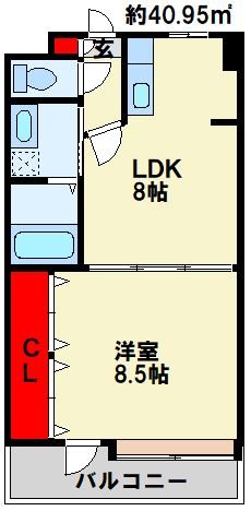 浅野ベイタワー 大きな窓がある開放感のあるお部屋です。