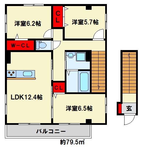 アヴェニュー到津 間取り