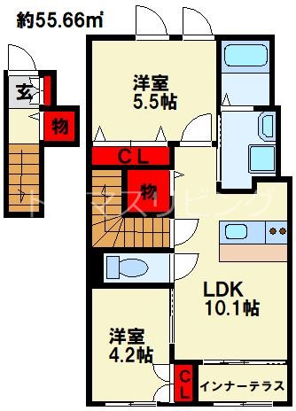 レガロ到津 間取り