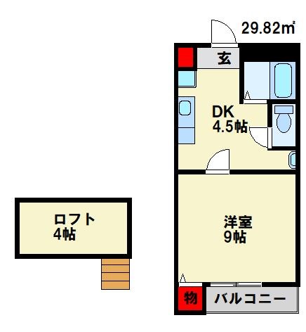 グランドール海老津駅前 間取り