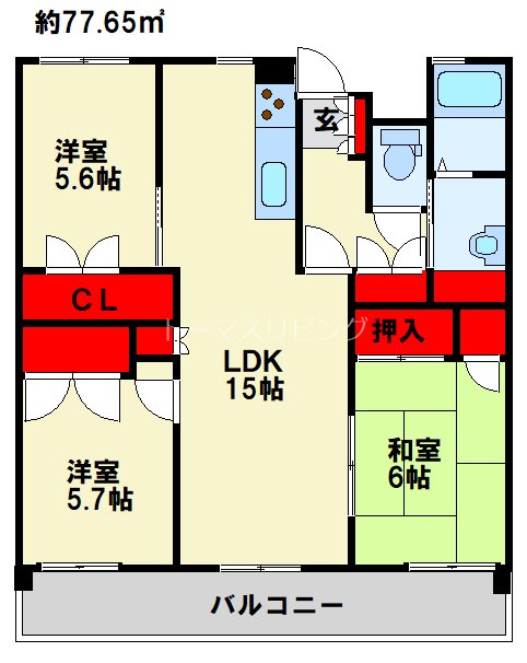 サルヴァトーレ東小倉 間取り