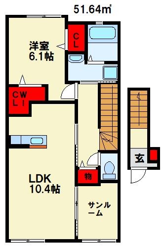 ニューシャルマンⅡ 間取り