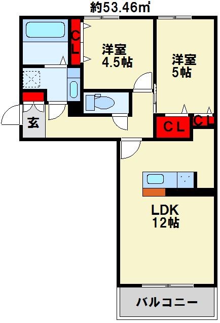 M・K・K下富野 間取り図