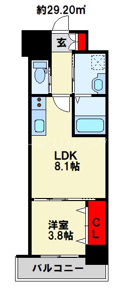 ERUZAGLANZ中津口 間取り