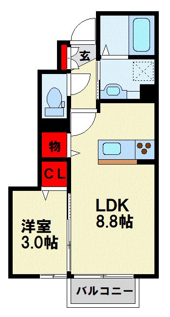  D-room上の原 間取り