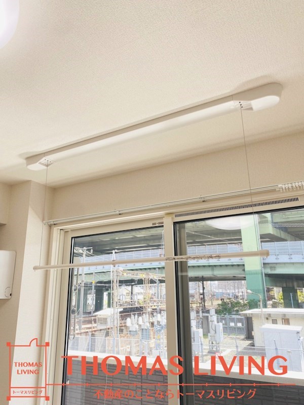 D-room西小倉 室内物干しも備わっています。