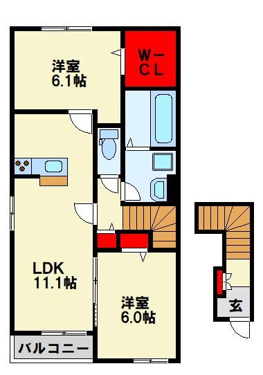 アス・テラスⅡ 間取り