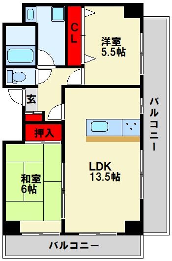 アネーロあそう 間取り