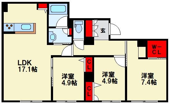 シャーメゾン優蒼 間取り