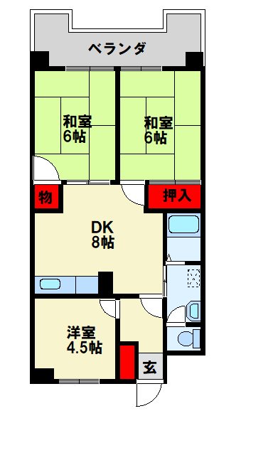 シャトレ中井  間取り